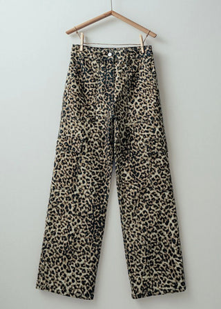 In The Wild Leopard Cargo Pants