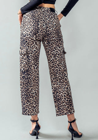 In The Wild Leopard Cargo Pants