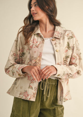 Francis Floral Denim Jacket