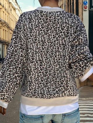 Leopard Print Lightweight Sweatshirt