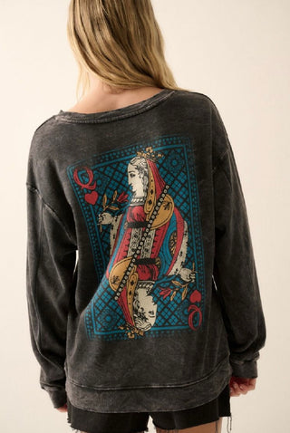 Queen Of Hearts Sweatshirt