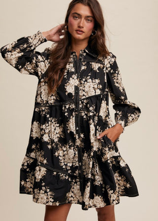 Doreen Floral Tiered Dress