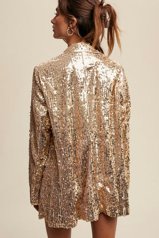 Gia Oversized Sequin Blazer