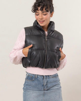 Luna Cropped Puffer Vest