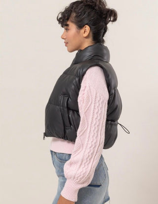 Luna Cropped Puffer Vest