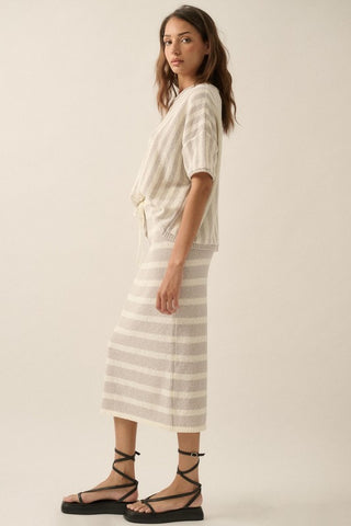 Isabel Striped Skirt