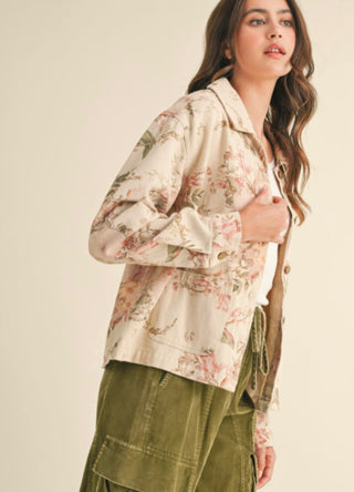 Francis Floral Denim Jacket