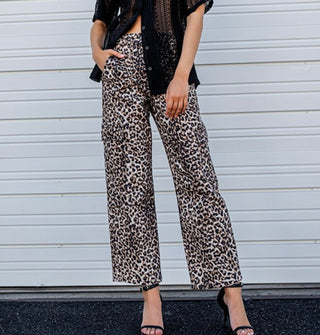 In The Wild Leopard Cargo Pants