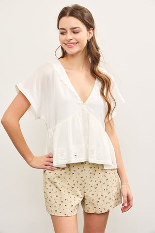 Coco Eyelet Top