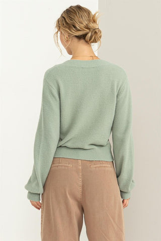 Fuzzy Vneck Sweater