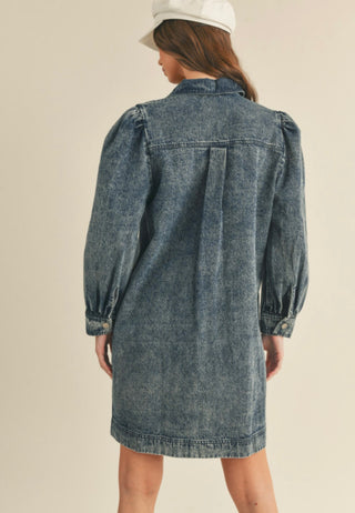 Shae Vneck Denim Dress